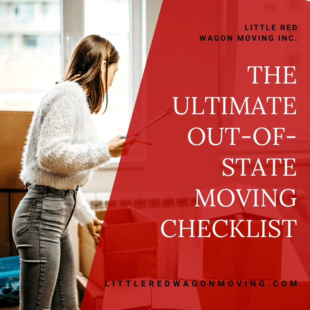 Woman with moving checklist ticking off items as she gets ready to move long-distance.